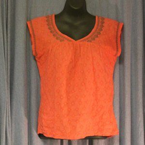 Prana cap sleeve cotton top